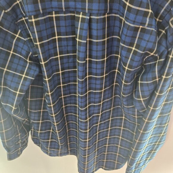 Dixxon Flannel The McKenzie Blue Black Long Sleeved Button Down Size Large - Picture 8 of 15